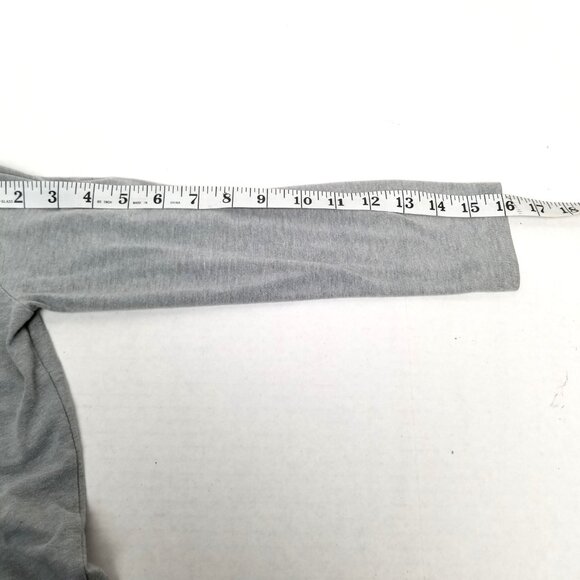 Cat Jack Snow Happy Graphic Tee Small 6 7 Gray Long Sleeve Snowflake Winter - Picture 6 of 7